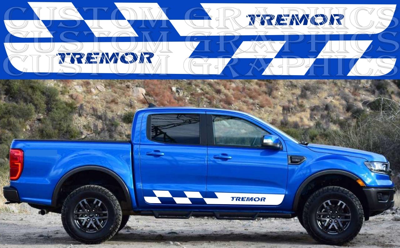 Autocollants en vinyle compatibles avec Ford Ranger Tremor Block Design Man Gifts