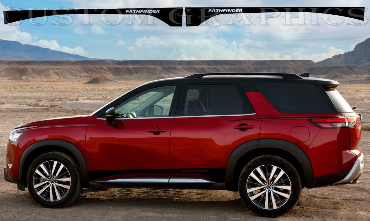 Nouveau graphique compatible avec l'autocollant de voiture Nissan Pathfinder au design classique