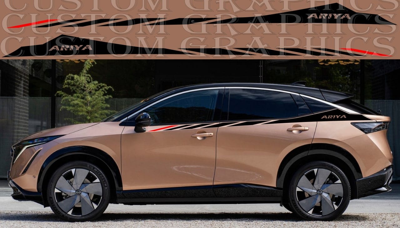 Autocollant compatible avec le nouveau design de la ligne Up de Nissan Ariya