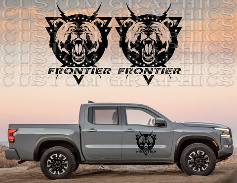 Sticker Compatible With Nissan Frontier New Bear Design