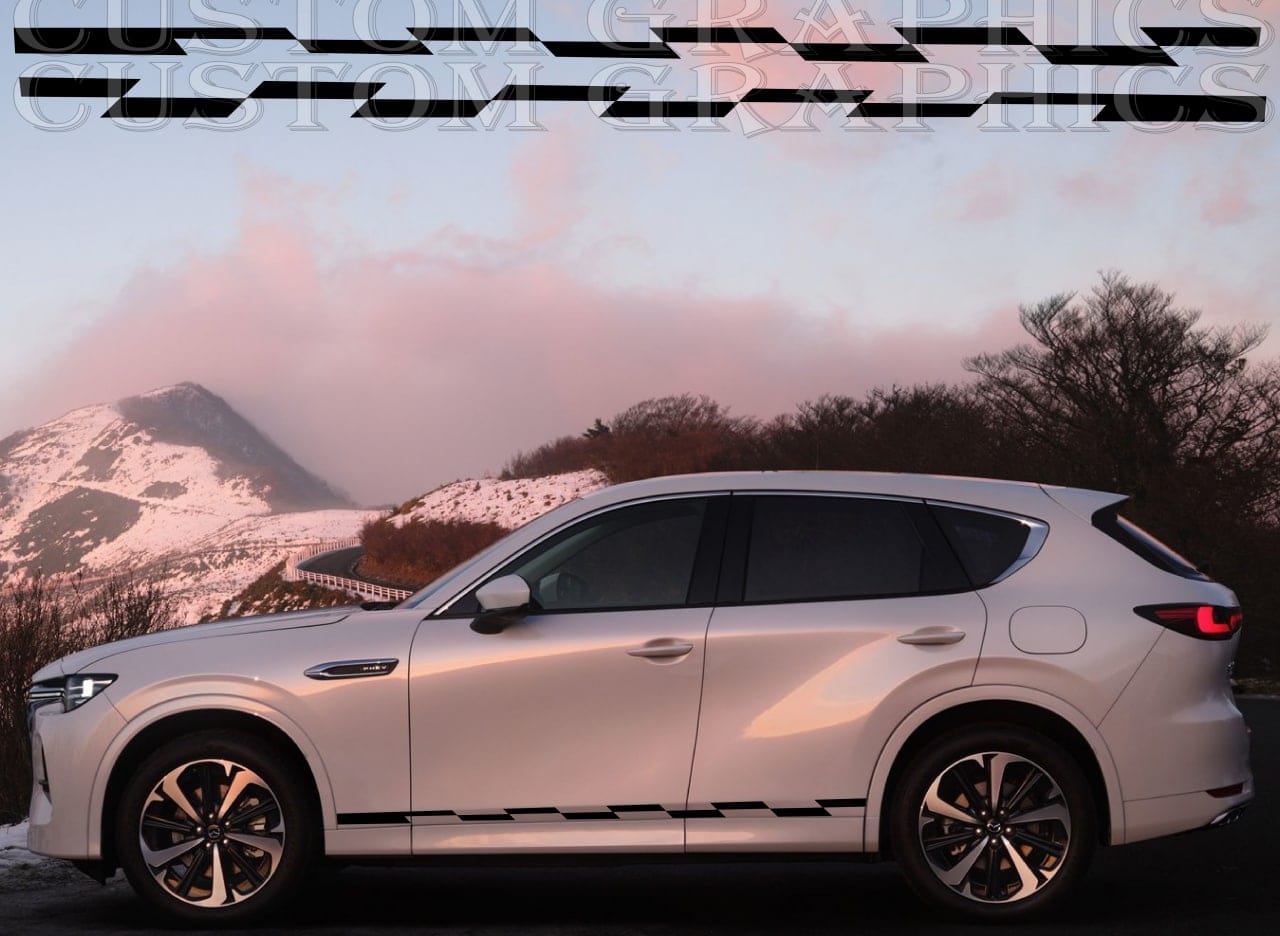 Figure Line Sticker Compatible with Mazda CX-60 New Vinyl Body Kit Decal