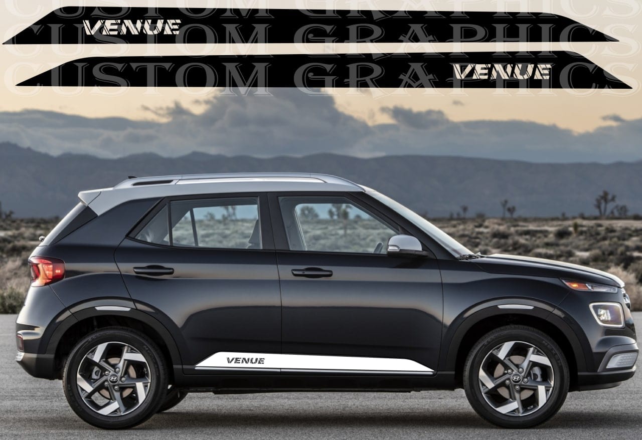 Autocollant compatible avec le vinyle de conception classique Hyundai Venue