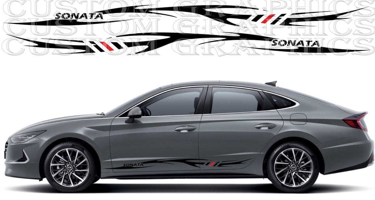 Sticker Compatible with for Hyundai Sonata Tribal Design Decal – Brothers  Graphics