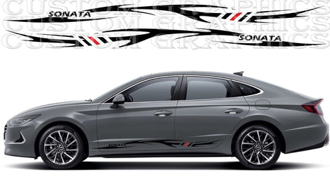 Sticker Compatible with for Hyundai Sonata Tribal Design Decal