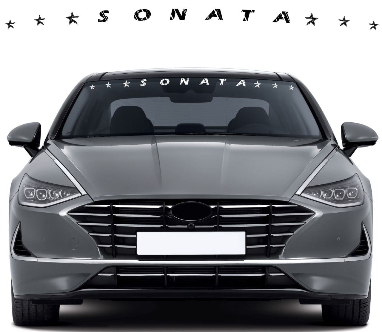 Autocollant compatible avec les décalcomanies de conception de fenêtre avant Hyundai Sonata