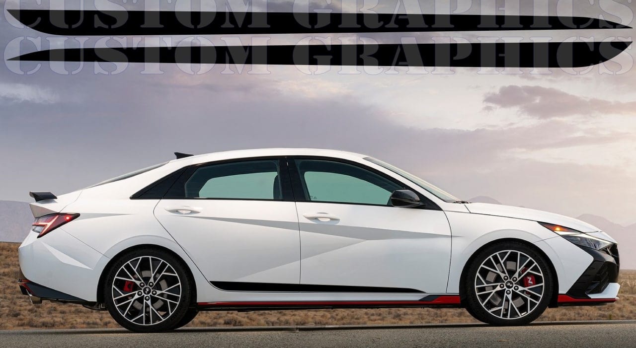 Autocollant pour Hyundai Elantra Classic Design Decal Vinyle