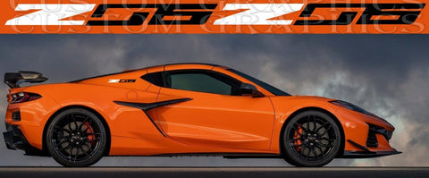 Stickers Compatible With Chevrolet Corvette Z06 Name Design Vinyl Decal