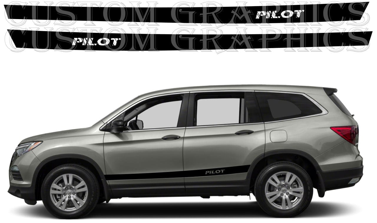 Stickers Compatible With Honda Pilot 3th gen Classic Line Design Vinyl Decal