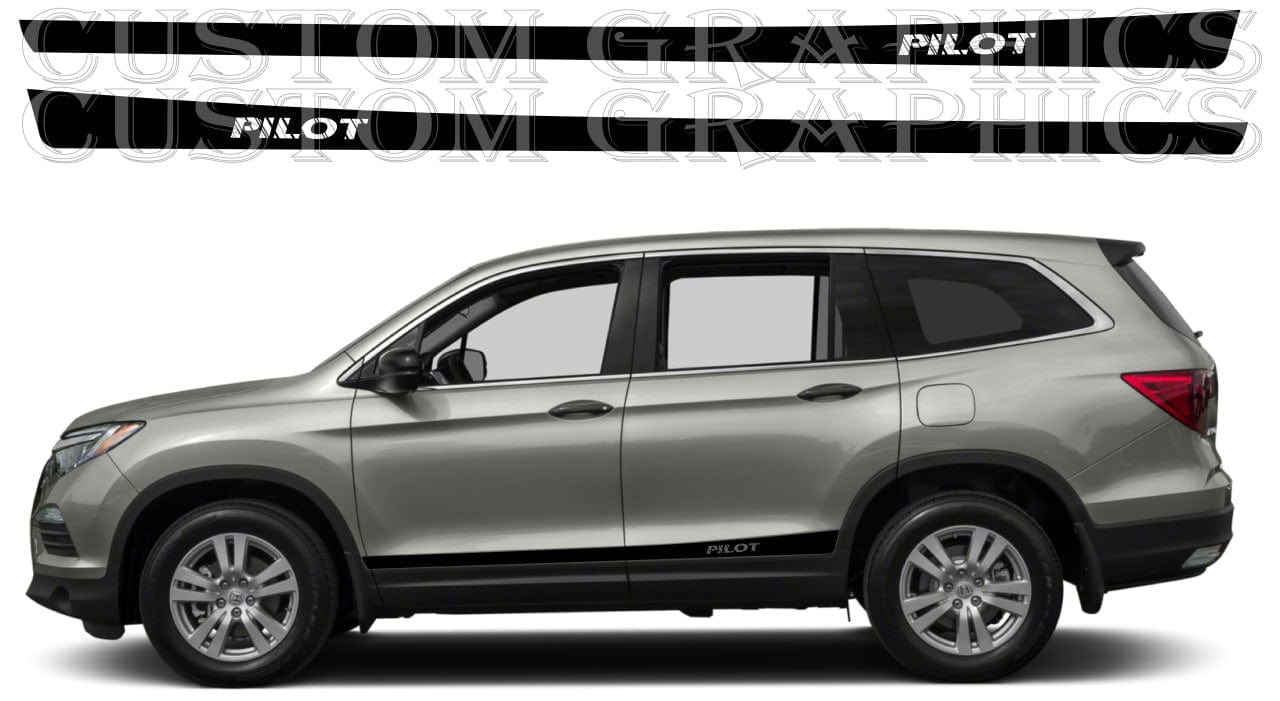 Sticker Compatible With Honda Pilot 3th gen Style Line Design Vinyl Decal