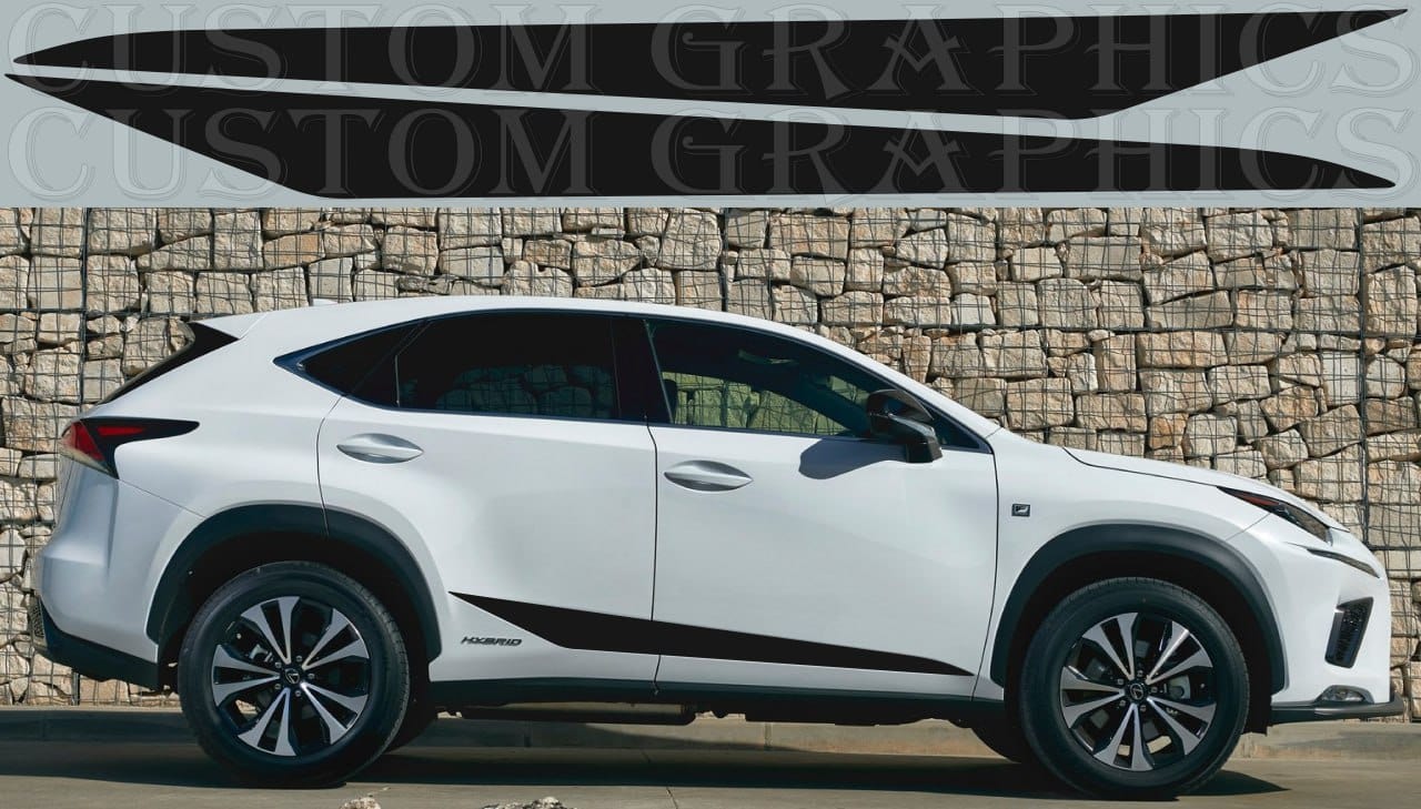 Autocollants graphiques au design de ligne classique compatibles avec Lexus NX