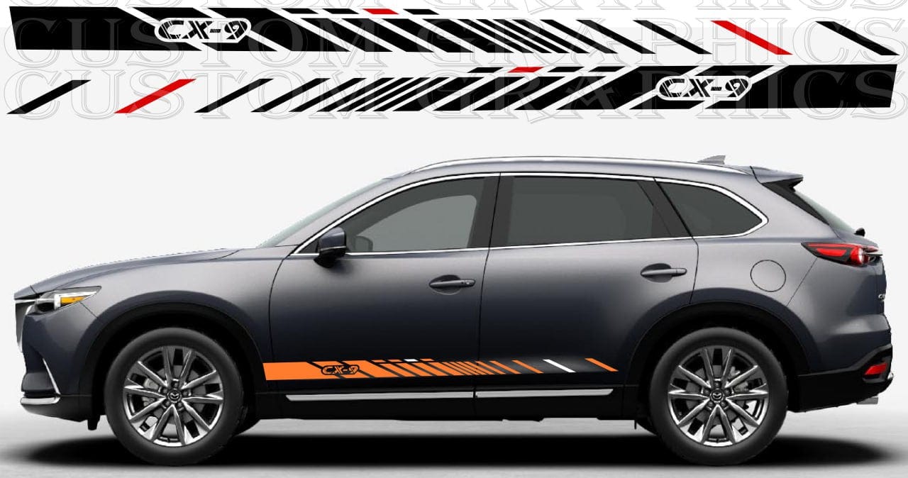 Stickers Compatible with Mazda CX-9 Vinyl Stripes Best Design