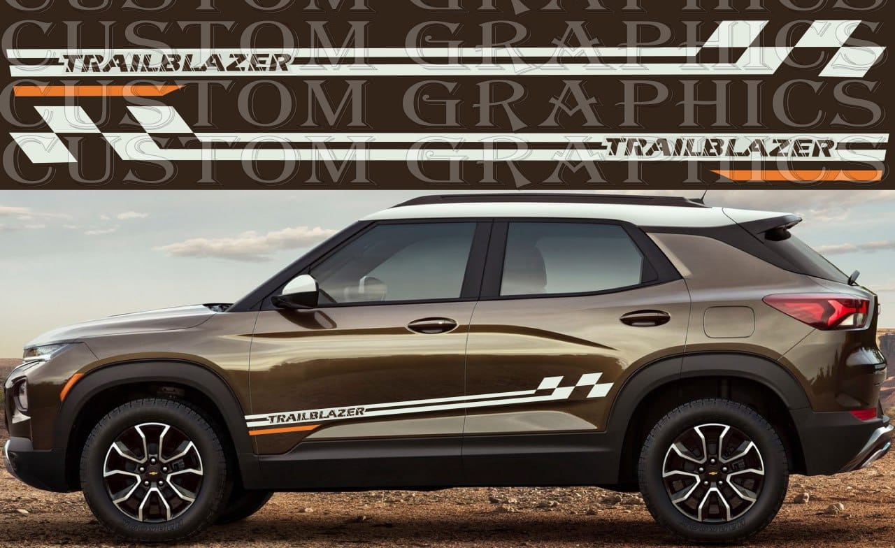Autocollants en vinyle compatibles avec Chevrolet Trailblazer 2021-2024 Nouveau kit