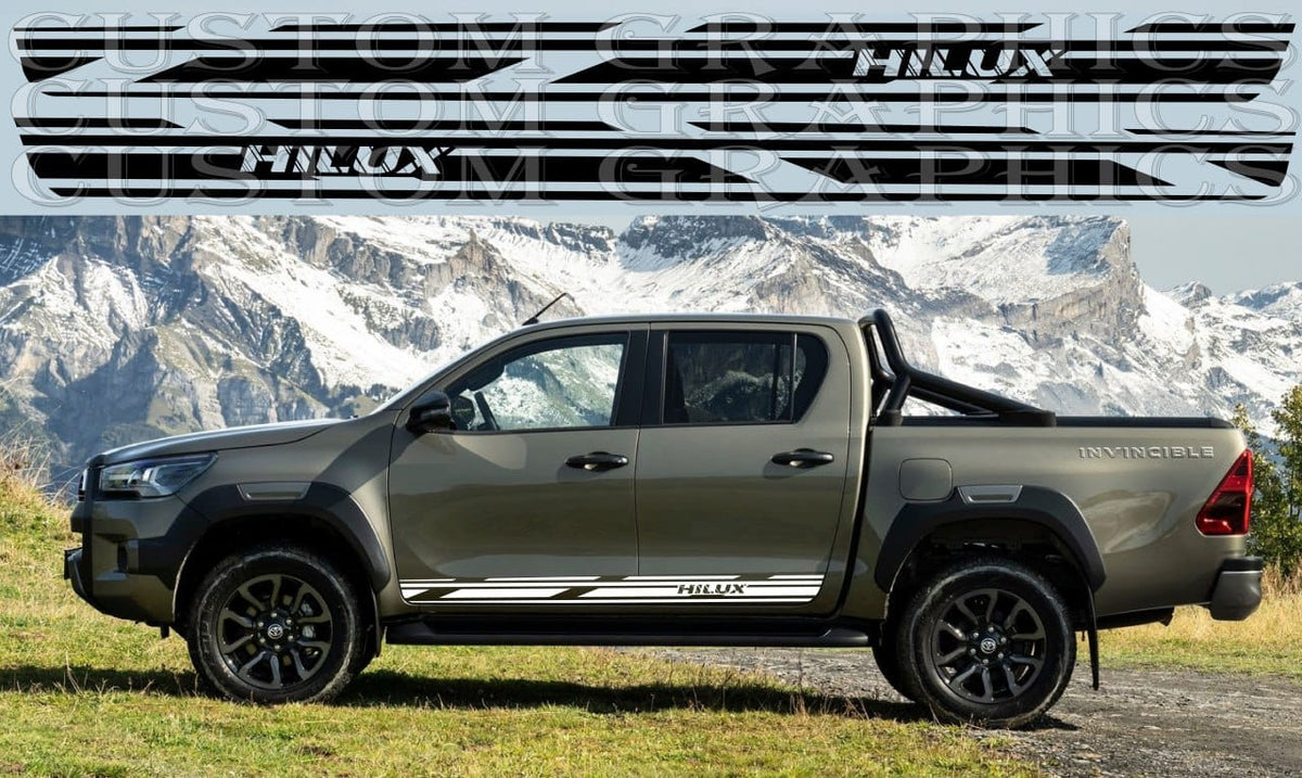 Vinyl Car Stickers for Decal Body kit Toyota Hilux New Design
