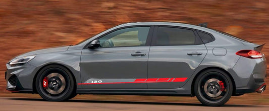 Vinyl Graphics 2 color Block elegant design Vinyl Stickers Compatible with Hyundai I30