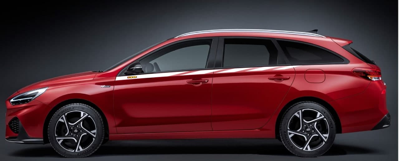 Vinyl Graphics 2 color Graphic Classic design Vinyl Stickers Compatible with Hyundai I30