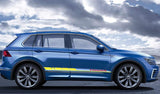 Vinyl Graphics 2 color Graphic Vinyl Graphics Decals Compatible with VW Tiguan