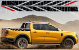Vinyl Graphics 2 Color Line Design Sticker Side Door Stripe Stickers Compatible With Ford Ranger