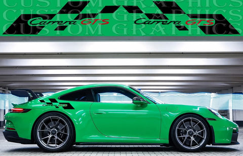 Vinyl Graphics 2 colors GTS Design Vinyl Sticker Compatible With Porsche 911 GT3 Carrera GT3 RS