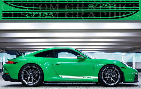 Vinyl Graphics 2x Classic Design Vinyl Sticker Compatible With Porsche 911 GT3 Carrera GTS GT3 RS