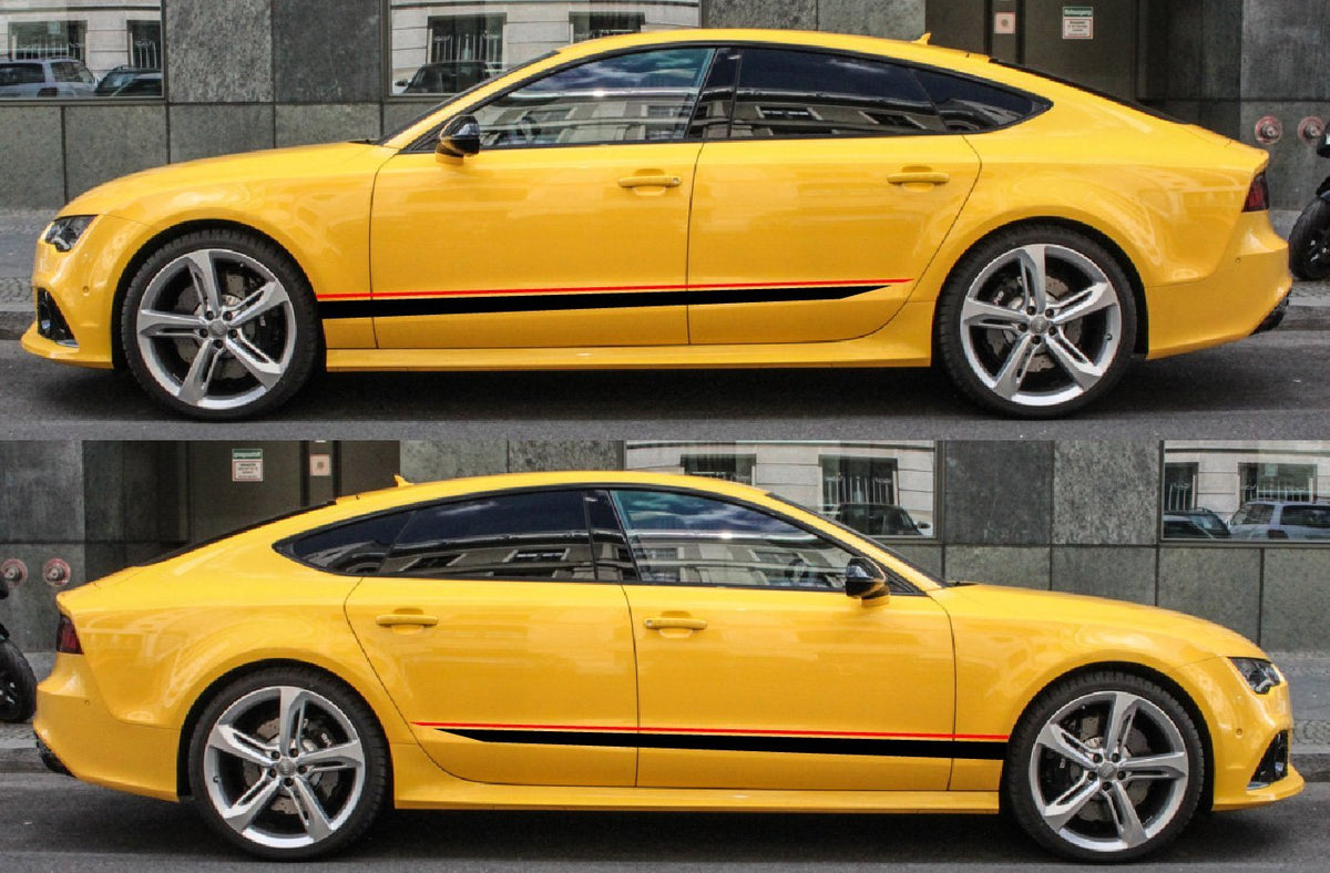 Racing Stripes for AUDI A7 | Quattro decal | Audi rings car decals