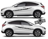 2x Decal Sticker Vinyl Side Racing Stripes for Honda HR-V - Brothers-Graphics