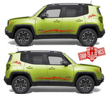 2x Decal Sticker Vinyl Side Racing Stripes for Jeep Renegade - Brothers-Graphics