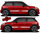 2x Decal Sticker Vinyl Side Racing Stripes for Mini Cooper Clubman John Cooper Countryman - Brothers-Graphics