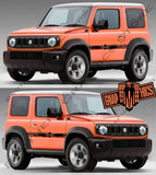2x Decal Sticker Vinyl Side Racing Stripes for Suzuki Jimny - Brothers-Graphics