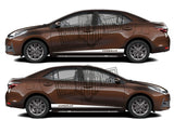 2x Decal Sticker Vinyl Side Racing Stripes for Toyota Corolla - Brothers-Graphics