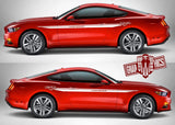 2x Graphics Racing Line Sticker Special Made For Ford Mustang - Brothers-Graphics