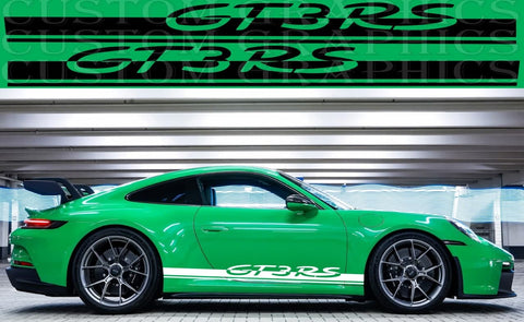 Vinyl Graphics 2x New Design Vinyl Sticker Compatible With Porsche 911 GT3 Carrera GTS GT3 RS