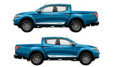 2X Vinyl Color Graphic Racing Decal Kit Sticker For Mitsubishi L200 2006-2021 - Brothers-Graphics