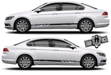 2X Vinyl Color Graphic Racing Decal Kit Sticker For VW PASSAT - Brothers-Graphics