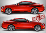 4x Custom Racing Line Stickers Car Side Vinyl Stripes For Ford Mustang - Brothers-Graphics