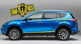 4x Decal Sticker Vinyl Side Racing Stripes for Toyota Rav4 - Brothers-Graphics