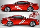 4x Style Racing Line Sticker Car Side Vinyl Stripes For Ford Mustang 2005-2020 - Brothers-Graphics