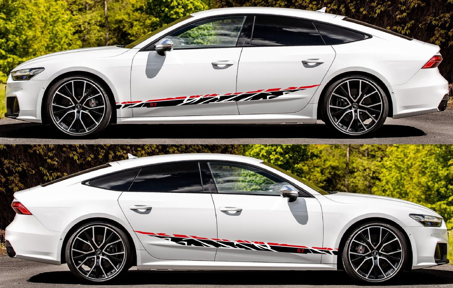Autocollants pour AUDI A7 2 couleurs