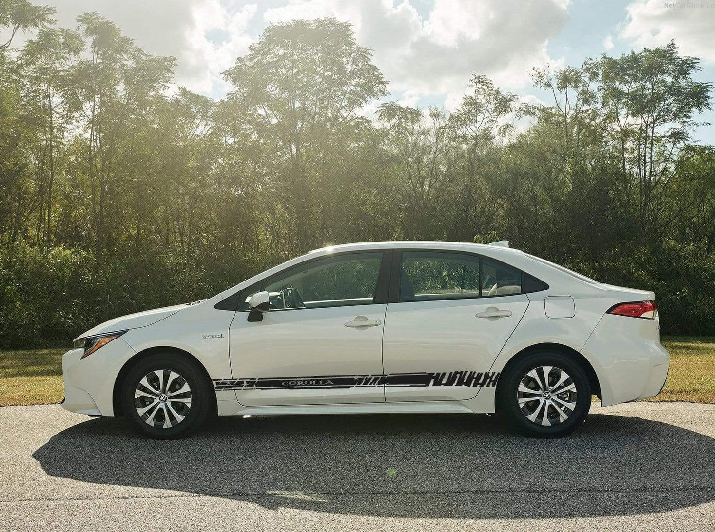 Vinyl Graphics Best Corolla Graphic Gift Toyota Corolla Racing Stripes for Corolla car stickers decals