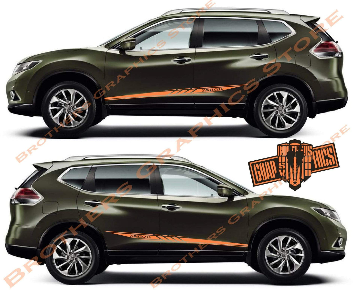 Car Vinyl Line Sticker Stripes For Nissan X-Trail - Brothers-Graphics