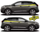 Custom Door Decal Vinyl Racing Stripe Stickers For Peugeot 3008 - Brothers-Graphics