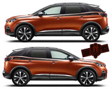 Custom Door Decal Vinyl Racing Stripe Stickers For Peugeot 3008 - Brothers-Graphics