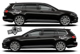 Custom Racing Decal Side Door Stripe Stickers For VW PASSAT - Brothers-Graphics