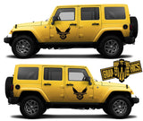 Custom Racing Decal Sticker Side Door Stripe Stickers For Jeep Wrangler - Brothers-Graphics