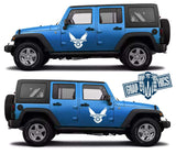 Custom Racing Decal Sticker Side Door Stripe Stickers For Jeep Wrangler - Brothers-Graphics