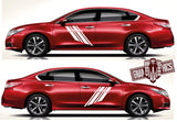 Custom Racing Decal Sticker Side Door Stripe Stickers For Nissan Altima - Brothers-Graphics