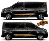 Custom Racing Decal Sticker Side Door Stripe Stickers For Peugeot Traveller - Brothers-Graphics