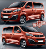 Custom Racing Decal Sticker Side Door Stripe Stickers For Peugeot Traveller - Brothers-Graphics