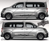 Custom Racing Decal Sticker Side Door Stripe Stickers For Peugeot Traveller - Brothers-Graphics