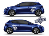 Custom Racing Decal Sticker Side Door Stripe Stickers kit Alfa Romeo Mito - Brothers-Graphics