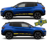 Decal Sticker Vinyl Side Racing Stripes for Jeep Compass - Brothers-Graphics